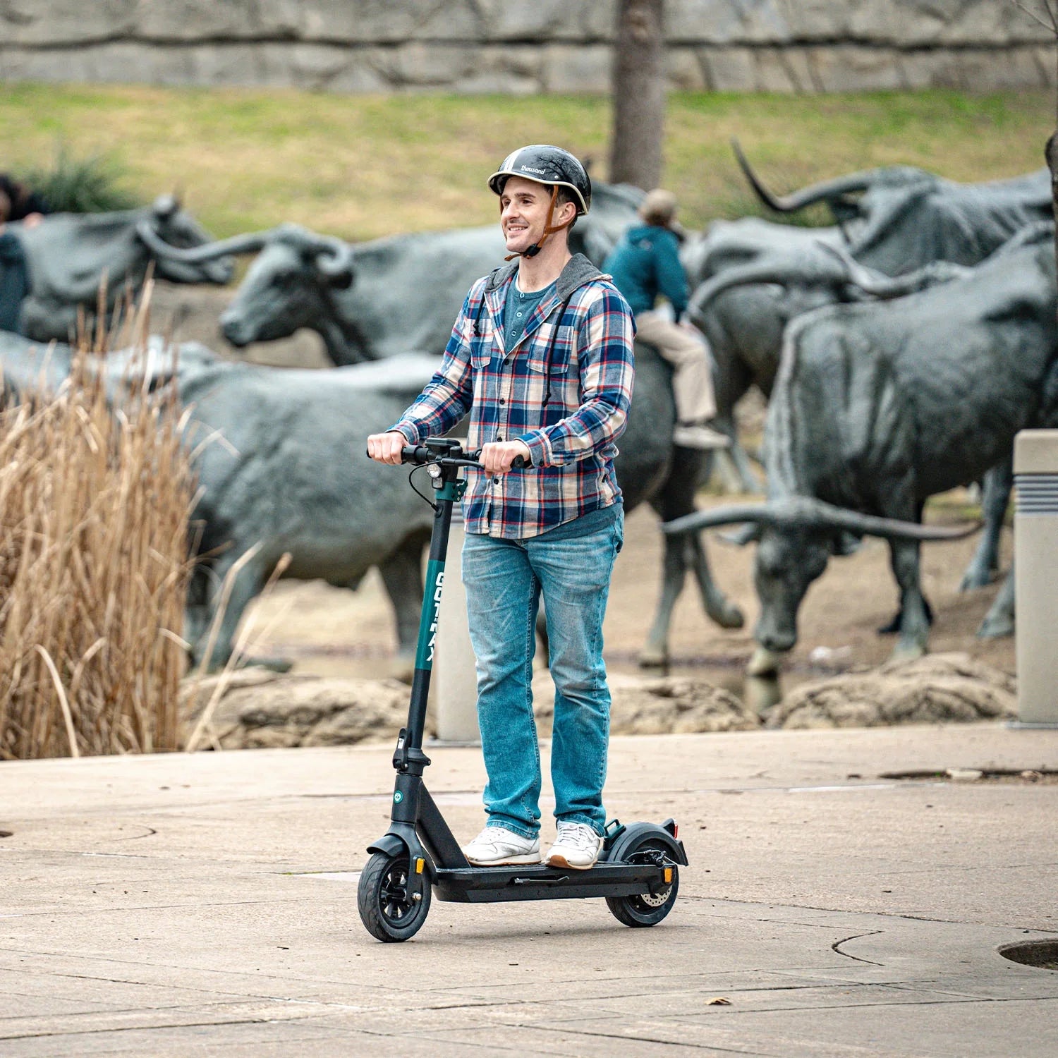GMAX Electric Scooter for Adults, 10" Honeycamb Tire, Max 42 Mile & 20 Mph by 500W Motor, Folding Electric Scooter for Commute