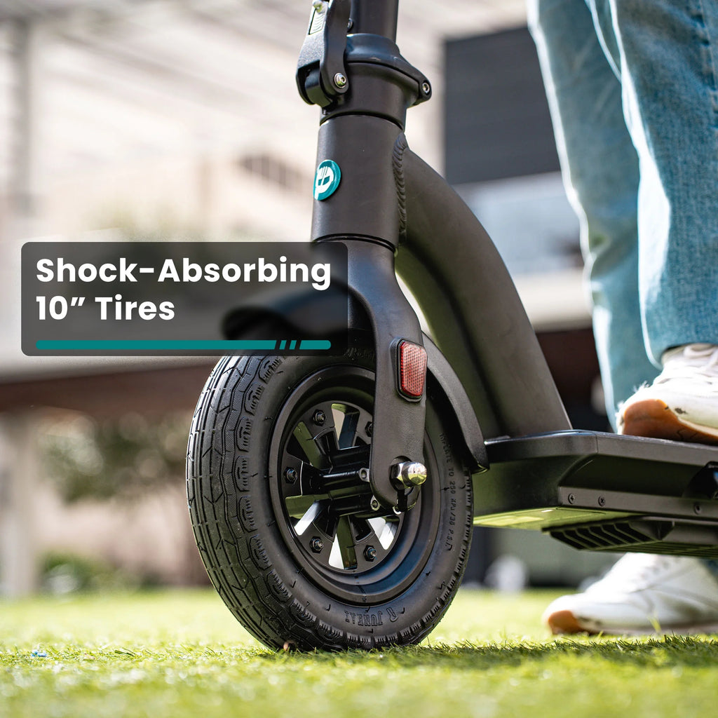 GMAX Electric Scooter for Adults, 10" Honeycamb Tire, Max 42 Mile & 20 Mph by 500W Motor, Folding Electric Scooter for Commute