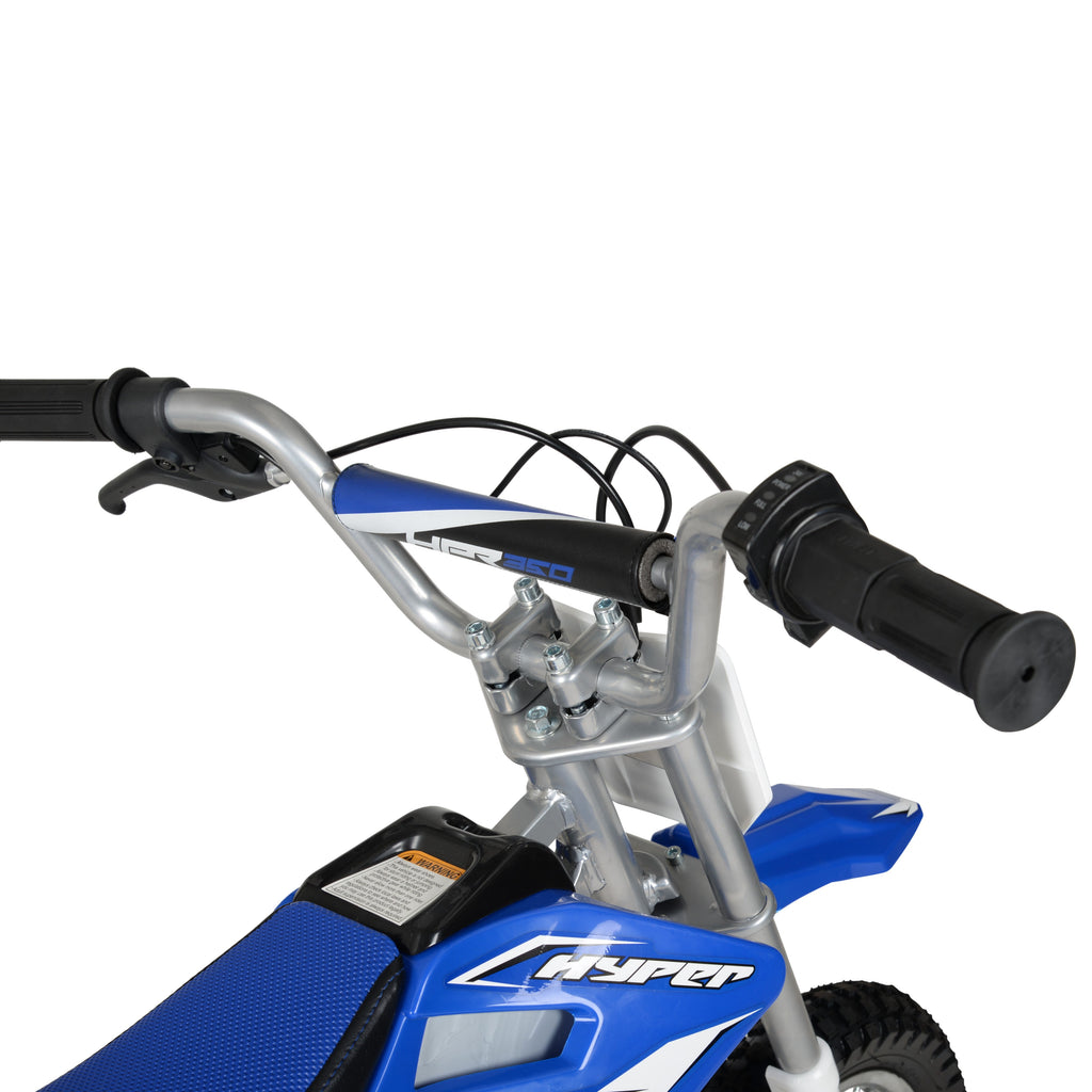 , HPR350 24V Electric Dirt Bike, Children Ages 13+, up to 14 MPH, Blue