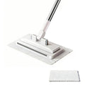 SOPAMI Disposable Mop, Hands-Free Floor Mop with Clamp, Dry Wet Use Dust Mop for Hardwood & Tile