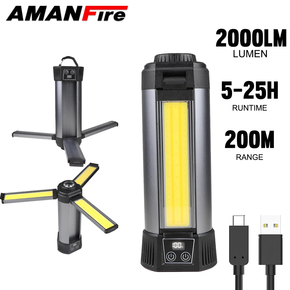 30W XHP50 LED Portable Flashlight