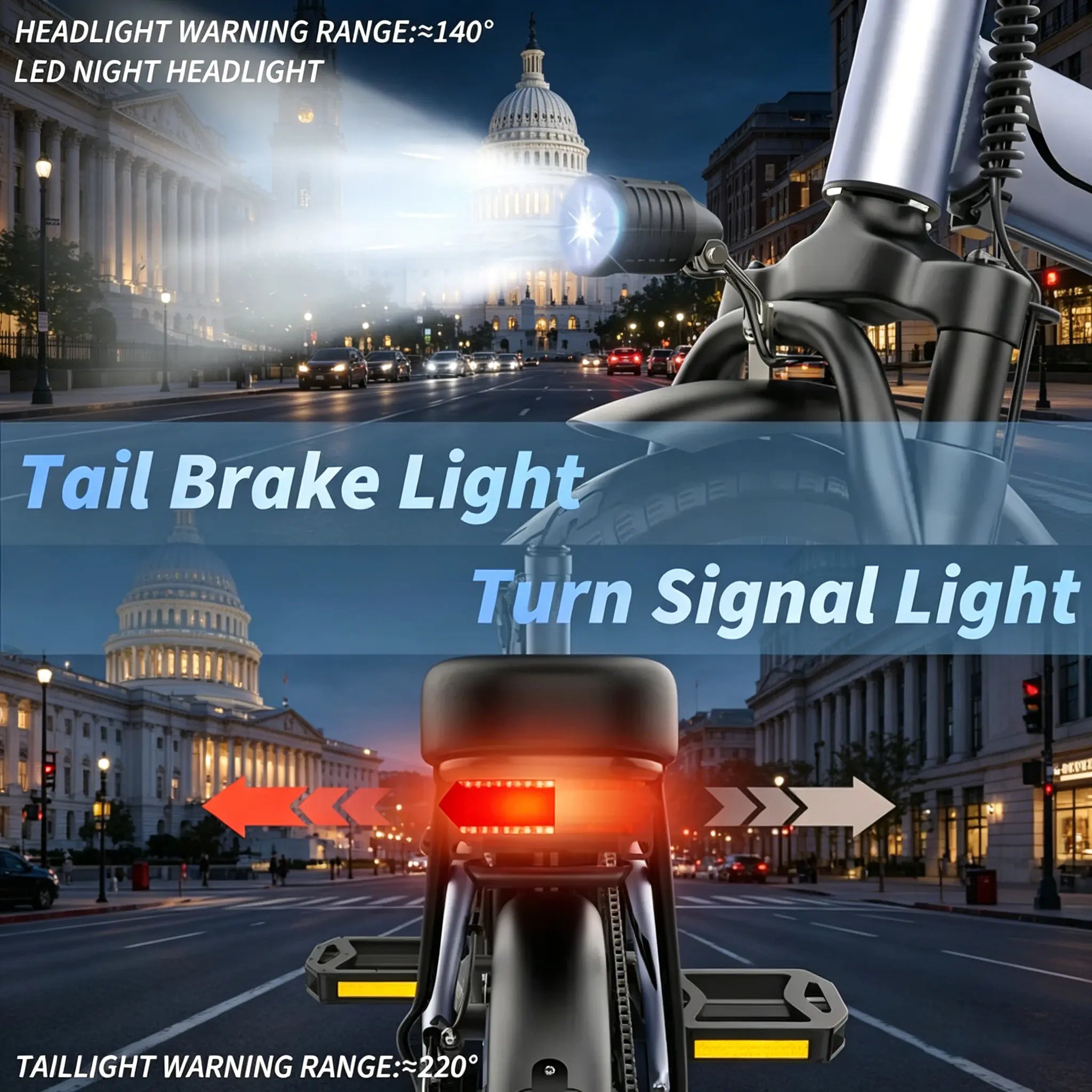 US 14" Foldable Electric Bike for Adults | 750W Peak Motor, 22 MPH Speed | 48V 10.4Ah/15.6Ah Battery, Electric Scooter| with Dual-Seat and Multi-Shock Absorption & Smart APP | with Phone Holder | UL2849 Certified Motor | Nice for Gift & Daily Commutes