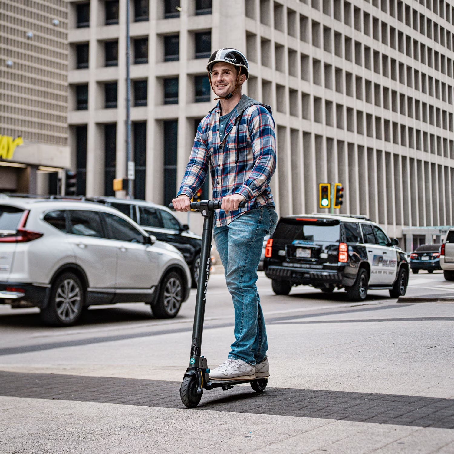 G2Plus Foldable Electric Scooter for Adult Teens Age of 8+ with 6" Tires, 200W 12Mph, Gray